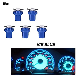 ( 5 X ADET ) 1 SET DUYLU DİPSİZ AMPUL T5 B8.5D MODEL LED 1.2W BUZ MAVİ ( T5 B8.5D ICE BLUE )