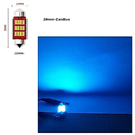 .QUALITY. (2 ADET) 1 SET CANBUS FESTOON I SERİ 39MM SOFİT LED AMPUL BUZ MAVİ (ICE BLUE)