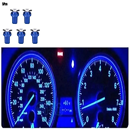 ( 5 X ADET ) 1 SET DUYLU DİPSİZ AMPUL T5 B8.5D MODEL LED 1.2W MAVİ ( T5 B8.5D BLUE )
