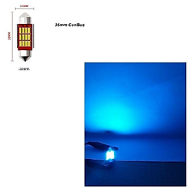 .QUALITY. (2 ADET) 1 SET CANBUS FESTOON I SERİ 36MM SOFİT LED AMPUL BUZ MAVİ (ICE BLUE)