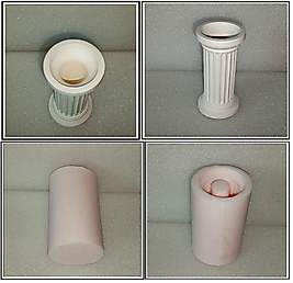 ANTİK ROMA SÜTUN SİLİKON KALIP ALÇI & EPOKSİ REÇİNE & MUM & SABUN & KİL & TAKI ÜRÜNLERİ EL SANATLARI