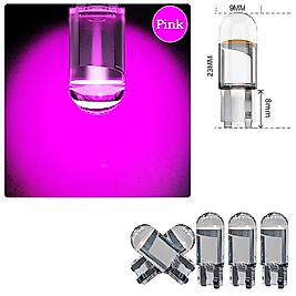 ( 5 X ADET ) 1 SET LED T10 DİPSİZ AMPUL 12V DIAMOND PINE PINK (5W DİPSİZ AMPUL ELMAS CAM PEMBE)