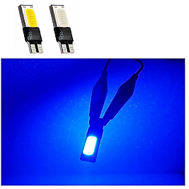 ( 2 X ADET ) 1 TAKIM LED T10 DİPSİZ AMPUL 12V CANBUS COB BLUE ( COB LED CANBUS MAVİ )