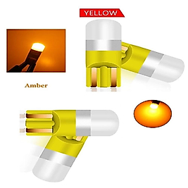 (4XADET) 1 SET T10 LED 12V THERMO CERAMIC AMBER DİPSİZ AMPUL THERMO CERAMIC SERİ AMBER