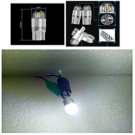( 2 X ADET ) 1 TAKIM LED T10 DİPSİZ AMPUL (WHITE) 12V ALIEN II MODEL LED DİPSİZ AMPUL BEYAZ