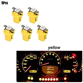 ( 5 X ADET ) 1 SET DUYLU DİPSİZ AMPUL T5 B8.5D MODEL LED 1.2W SARI ( T5 B8.5D YELLOW )