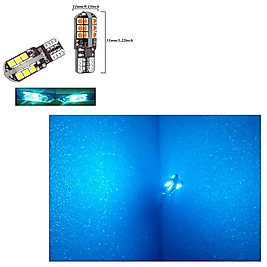 (2 X ADET) 1 TAKIM CANBUS T10 24 LED 3030 CHIP ICE BLUE ( 24 LED DİPSİZ AMPUL BUZ MAVİ )