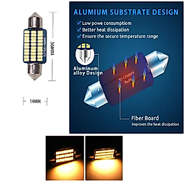 1XADET SOFİT WARM WHITE 36MM LED AMPUL 30 LED SICAK BEYAZ