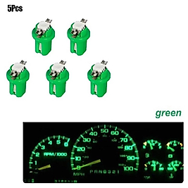( 5 X ADET ) 1 SET DUYLU DİPSİZ AMPUL T5 B8.5D MODEL LED 1.2W YEŞİL ( T5 B8.5D GREEN )