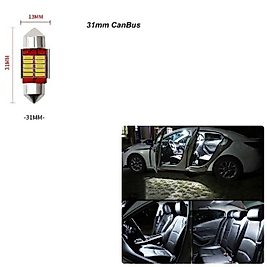 .QUALITY. (2 ADET) 1 SET CANBUS FESTOON I SERİ 31MM SOFİT LED AMPUL BEYAZ (WHITE)