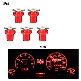 ( 5 X ADET ) 1 SET DUYLU DİPSİZ AMPUL T5 B8.5D MODEL LED 1.2W KIRMIZI ( T5 B8.5D RED )