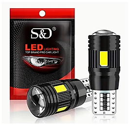 ( 2 X ADET ) PROFESSIONAL S& T10 LED DİPSİZ AMPUL WHITE ( S& T10 DİPSİZ LED AMPUL BEYAZ )