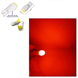 ( 4 X ADET)  1 SET T10 LED DİPSİZ AMPUL 12V PORSELEN&SERAMİK RED (0°ISINMA&PORSELEN ZEMİN)