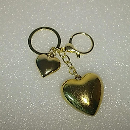 CYBORG HEART G/O/L/D ANAHTARLIK ÇİFTLİ KALP GÜNLÜK KULLANIM ANAHTARLIK