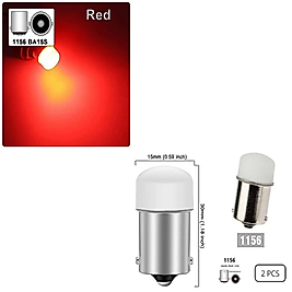 ( 2 X ADET ) R5W & R10W 21W LED KIRMIZI TEK DUY (21W&R5W&R10W TEK DUY LED RED)