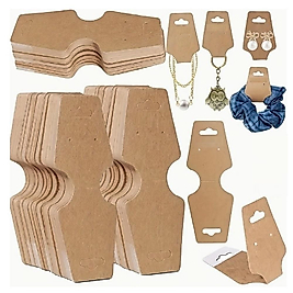 ( 50 X ADET ) 1 PAKET STRAIGHT KRAFT TAKI GÖSTERİM KARTLARI PERAKENDE AMBALAJ 12 x 4.5CM