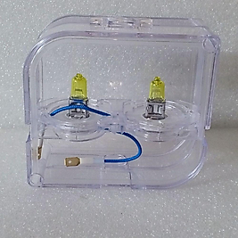 ( 2 X ADET ) 1 TAKIM SİS FARI AMPULÜ 12V H3 55W SARI IŞIK YELLOW ( LİMON SARISI H3 )