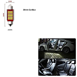 .QUALITY. (2 ADET) 1 SET CANBUS FESTOON I SERİ 36MM SOFİT LED AMPUL BEYAZ (WHITE)