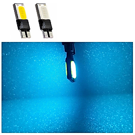 ( 2 X ADET ) 1 TAKIM LED T10 DİPSİZ AMPUL 24V CANBUS COB ICE BLUE ( COB LED CANBUS BUZ MAVİ )