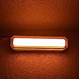 ( 4 X ADET ) 1 SET NEON İZ PARMAK LAMBA 12V & 24V AMBER 8 CM x 2 CM