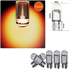 ( 5 X ADET ) 1 SET LED T10 DİPSİZ AMPUL 12V DIAMOND PINE YELLOW (5W DİPSİZ AMPUL ELMAS CAM SARI)