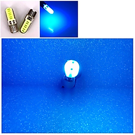 ( 2 X ADET ) 1 TAKIM PROFESSIONAL T10 LED ICE BLUE T10 LED DİPSİZ AMPUL 12 SMD CHIP SERİ BUZ MAVİ