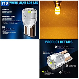PROFESSIONAL T10 LED YELLOW T10 LED DİPSİZ AMPUL PROFOSYONEL COPILOT SERİ SARI