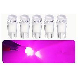 ( 5XADET ) 1 SET YENİ NESİL LED T10 DİPSİZ AMPUL PEMBE (ISINMAZ MİKA PORSELEN)