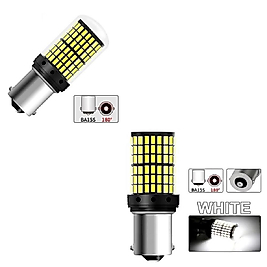 ( 2 X ADET ) 1 TAKIM. LED 93 21W TEK DUY SNYAL AMPUL 12V 144 LED ŞEFFAF WHITE  ( 21W 93 AMPUL 144 LED BEYAZ )