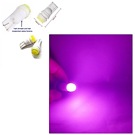 ( 4 X ADET)  1 SET T10 LED DİPSİZ AMPUL 12V PORSELEN&SERAMİK PURPLE (0°ISINMA&PORSELEN ZEMİN)