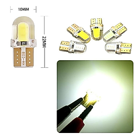( 5 X ADET ) 1 SET LED T10 DİPSİZ AMPUL 12V SILICON CANBUS SMD LED SİLİKA WHITE (DİPSİZ AMPUL SİLİKON LED BEYAZ)