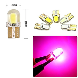 ( 5 X ADET ) 1 SET LED T10 DİPSİZ AMPUL 12V SILICON CANBUS SMD LED SİLİKA PINK (DİPSİZ AMPUL SİLİKON LED PEMBE)