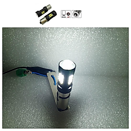 ( 2 X ADET ) 1 TAKIM 24V 93 21W LED MERCEKLİ SİNYAL AMPUL WHITE ( 24V 93 MERCEK LED BEYAZ )